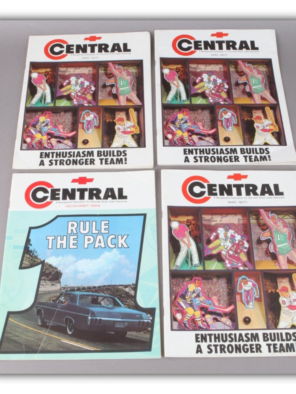 1969 and 1971 Chevrolet CENTRAL Dealer Management Magazine Sales Strategies